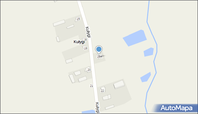 Kułygi, Kułygi, 19A, mapa Kułygi