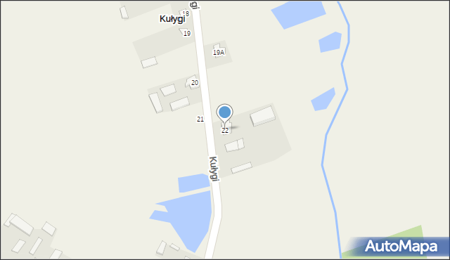 Kułygi, Kułygi, 22, mapa Kułygi