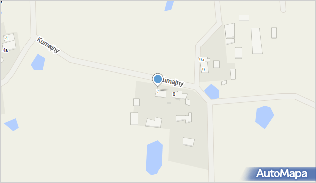Kumajny, Kumajny, 7, mapa Kumajny