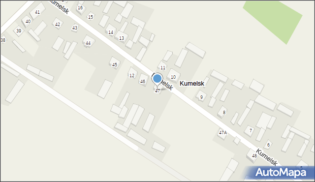 Kumelsk, Kumelsk, 47, mapa Kumelsk