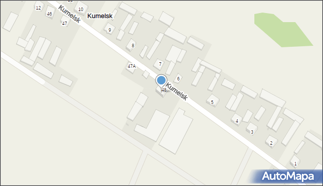 Kumelsk, Kumelsk, 49, mapa Kumelsk