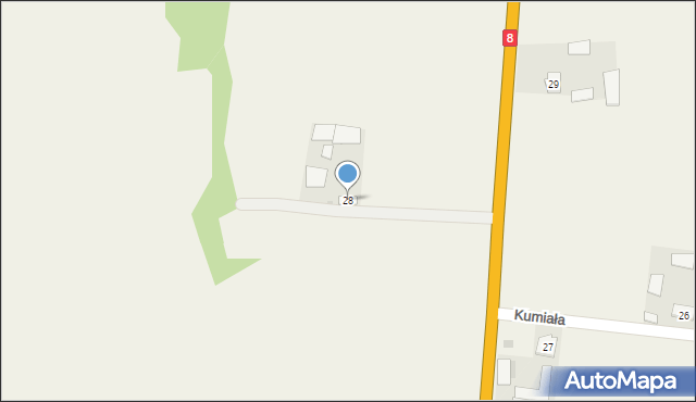 Kumiała, Kumiała, 28, mapa Kumiała