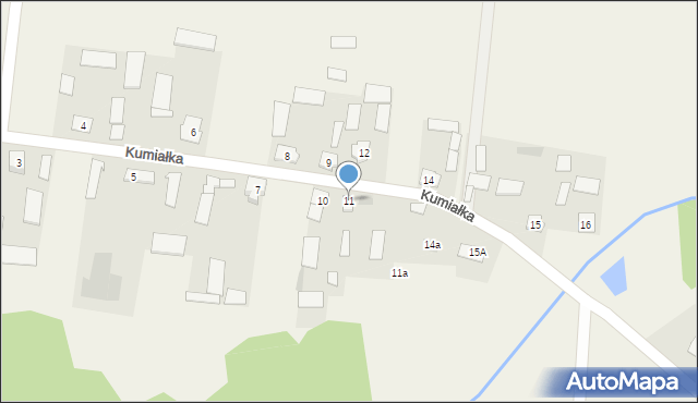 Kumiałka, Kumiałka, 11, mapa Kumiałka