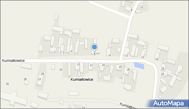 Kumiałtowice, Kumiałtowice, 5, mapa Kumiałtowice