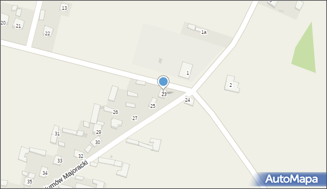 Kumów Majoracki, Kumów Majoracki, 23, mapa Kumów Majoracki