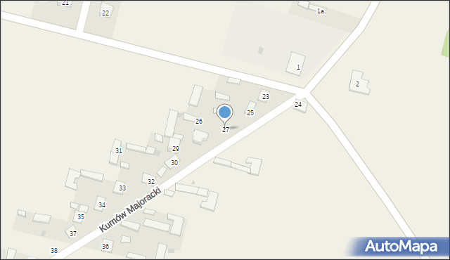Kumów Majoracki, Kumów Majoracki, 27, mapa Kumów Majoracki