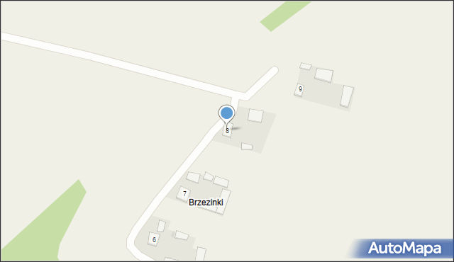 Kumów Plebański, Kumów Plebański, 8, mapa Kumów Plebański