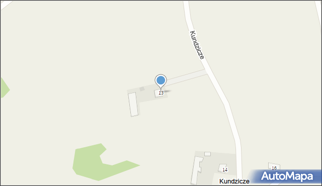 Kundzicze, Kundzicze, 13, mapa Kundzicze