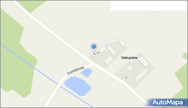 Kundzicze, Kundzicze, 21, mapa Kundzicze