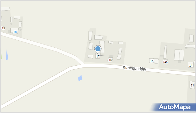 Kunegundów, Kunegundów, 17, mapa Kunegundów