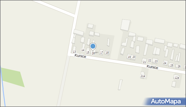 Kunice, Kunice, 16, mapa Kunice