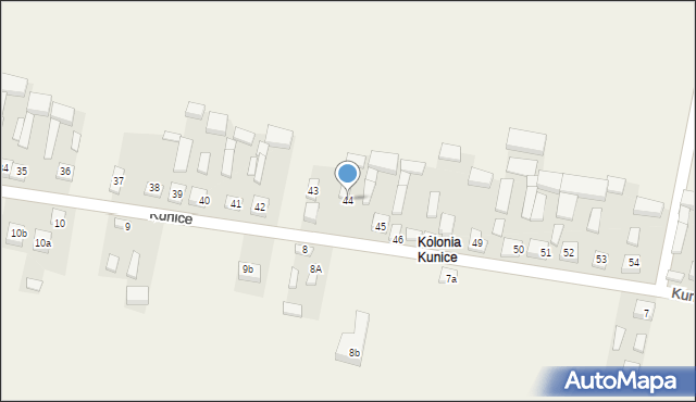 Kunice, Kunice, 44, mapa Kunice