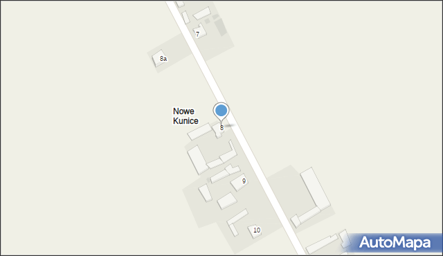 Kunice, Kunice, 8, mapa Kunice