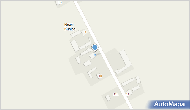 Kunice, Kunice, 9, mapa Kunice