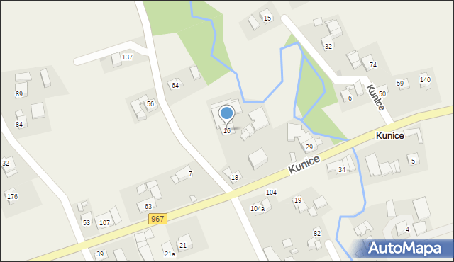 Kunice, Kunice, 16, mapa Kunice