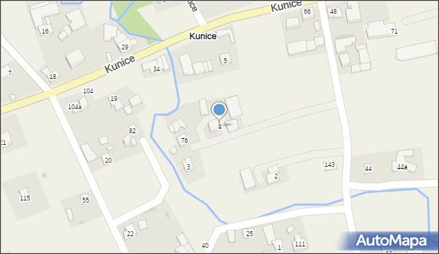 Kunice, Kunice, 4, mapa Kunice