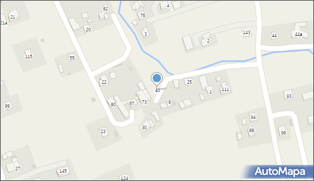 Kunice, Kunice, 40, mapa Kunice