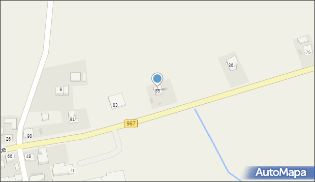 Kunice, Kunice, 85, mapa Kunice