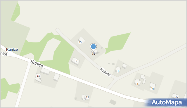 Kunice, Kunice, 32, mapa Kunice