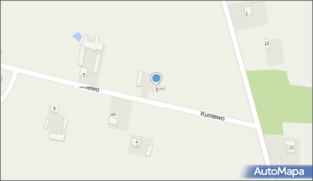 Kuniewo, Kuniewo, 3, mapa Kuniewo