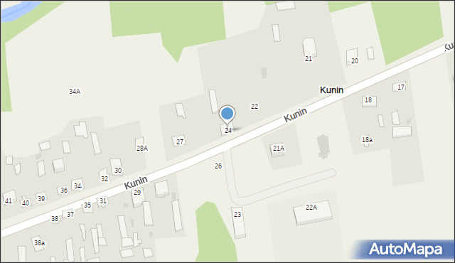 Kunin, Kunin, 24, mapa Kunin