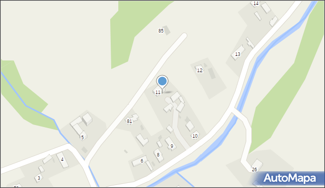 Kunkowa, Kunkowa, 11a, mapa Kunkowa