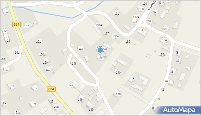 Kuńkowce, Kuńkowce, 139, mapa Kuńkowce