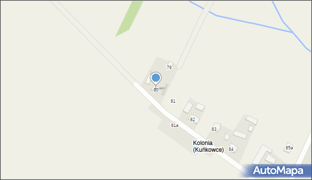 Kuńkowce, Kuńkowce, 80, mapa Kuńkowce