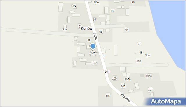 Kunów, Kunów, 100, mapa Kunów
