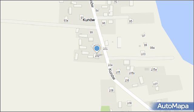 Kunów, Kunów, 102, mapa Kunów