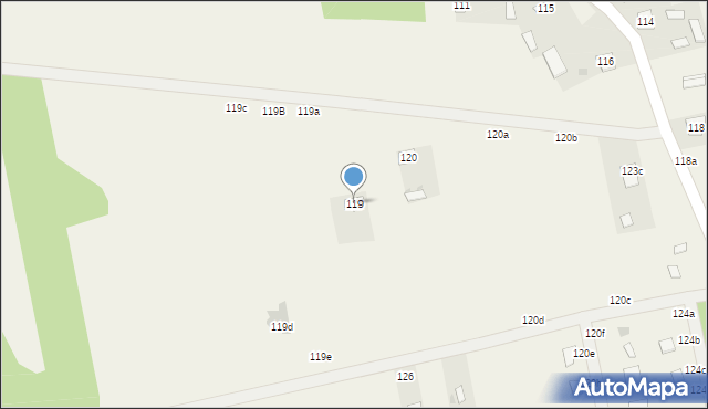 Kunów, Kunów, 119, mapa Kunów