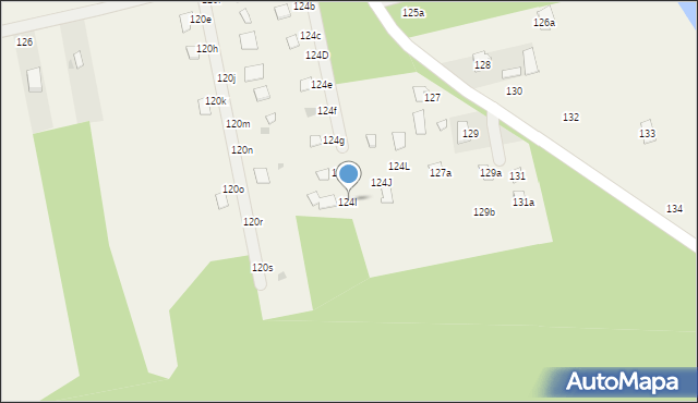 Kunów, Kunów, 124I, mapa Kunów