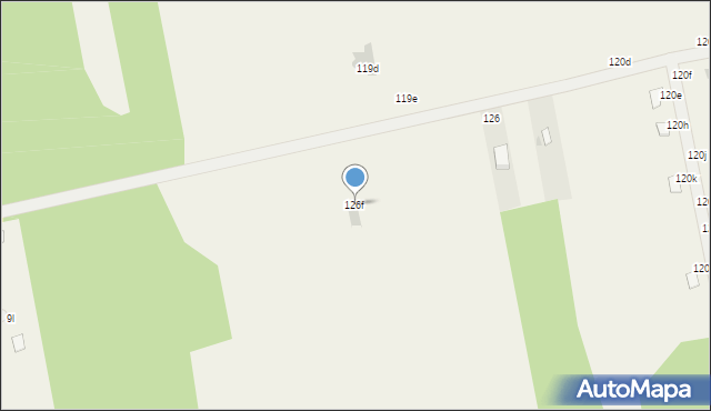 Kunów, Kunów, 126f, mapa Kunów