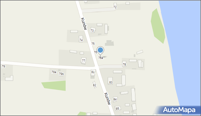 Kunów, Kunów, 76a, mapa Kunów