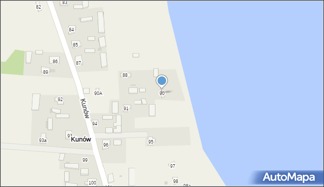Kunów, Kunów, 90, mapa Kunów