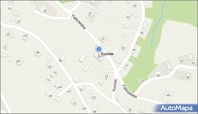 Kunów, Kunów, 20, mapa Kunów