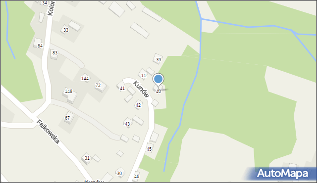 Kunów, Kunów, 40, mapa Kunów