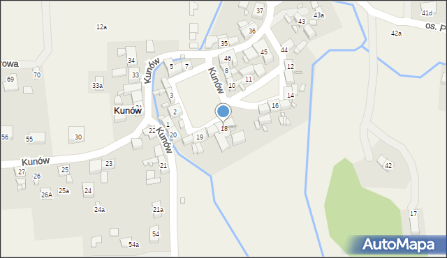 Kunów, Kunów, 18, mapa Kunów