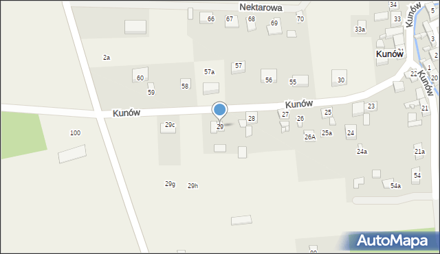 Kunów, Kunów, 29, mapa Kunów