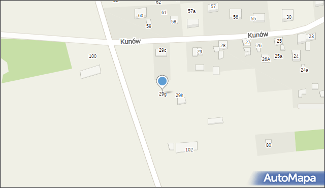 Kunów, Kunów, 29g, mapa Kunów