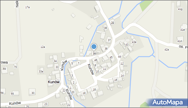 Kunów, Kunów, 35, mapa Kunów