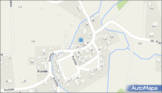 Kunów, Kunów, 36a, mapa Kunów