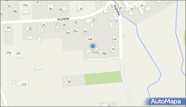 Kunów, Kunów, 54b, mapa Kunów