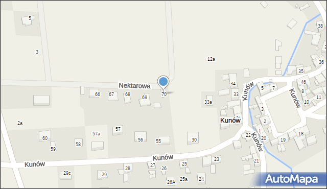 Kunów, Kunów, 70, mapa Kunów