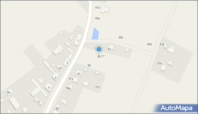 Kunowo, Kunowo, 61, mapa Kunowo