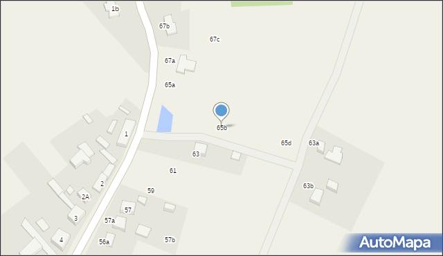 Kunowo, Kunowo, 65b, mapa Kunowo