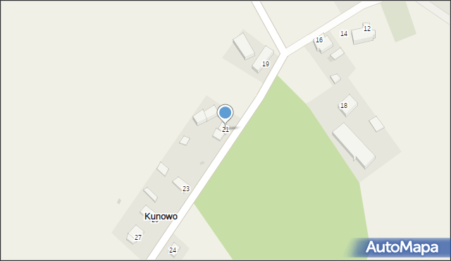 Kunowo, Kunowo, 21, mapa Kunowo