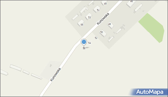 Kunowo, Kunowo, 56, mapa Kunowo