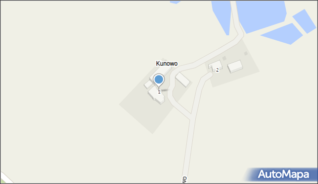 Kunowo, Kunowo, 1, mapa Kunowo