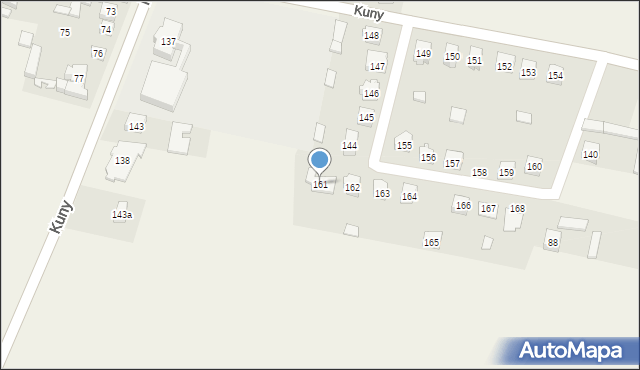 Kuny, Kuny, 161, mapa Kuny